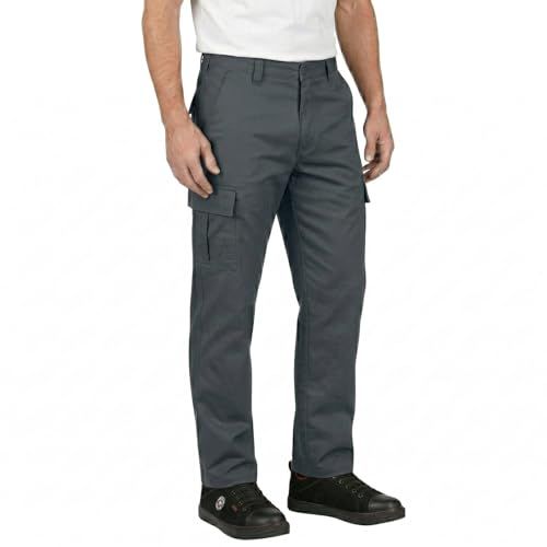 Lee Cooper Heren 205 vrachtwagen multipocket vrachtwerk en werkkleding broek, grijs, 36 inch taille grote pijpen