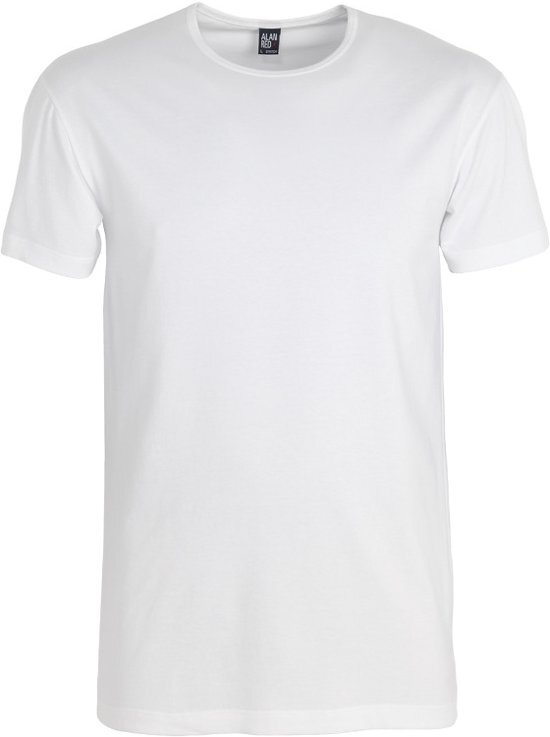 Alan Red 2-Pack T-shirts OTTAWA, Crew Neck, Wit, Small