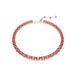 Swarovski Millenia Ketting, Octagon-Slijpvorm, Roze, Goudkleurige Toplaag