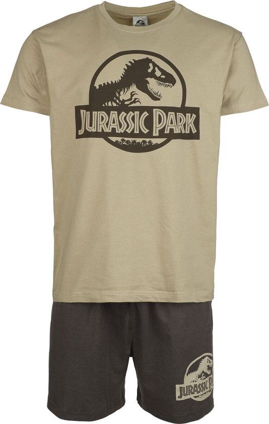 Jurassic Park Logo Pyjama meerkleurig Katoen - Mannen - XXL