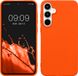 kwmobile telefoonhoesje geschikt voor Samsung Galaxy A55 5G - Back cover in neon oranje