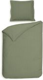 Heckettlane Dekbedovertrek Banda - Laurel-Green - Eenpersoons - 140x200-220 cm + 1 sloop 60x70 cm