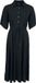 R.E.D. by EMP Zwarte Lange Zomerjurk met Riem - Dames - L