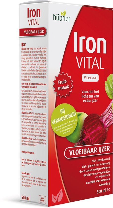 hübner Hubner Iron Vital Vloeibaar IJzer (500 ml)