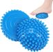 Kivora B.V. 2 demi-rondes balles de massage plantaire, balles de massage bleues avec picots