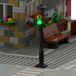 Feux de circulation set de 2 - Simulation clignotante - Mini-format - Accessoire pour briques de construction
