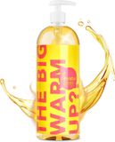Loovara Massageolie XXL 1000 ml - The Big Warm Up – Erotische verwarmende liefdesolie, met zoete geur voor partnermassage, professionele rug- en shiatsu-massage, natuurlijke oliën