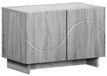 Sonoma Gris Bois traité meuble TV 60 x 34.5 x 40 cm