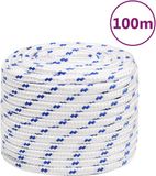 vidaXL - Bateau - corde - 16 mm - 100 m - polypropylène - blanc