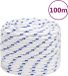 vidaXL - Boot - touw - 16 mm - 100 m - polypropyleen - wit