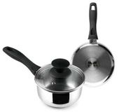 Ibili Steelpan met deksel Induktion, 14 cm, Zilver