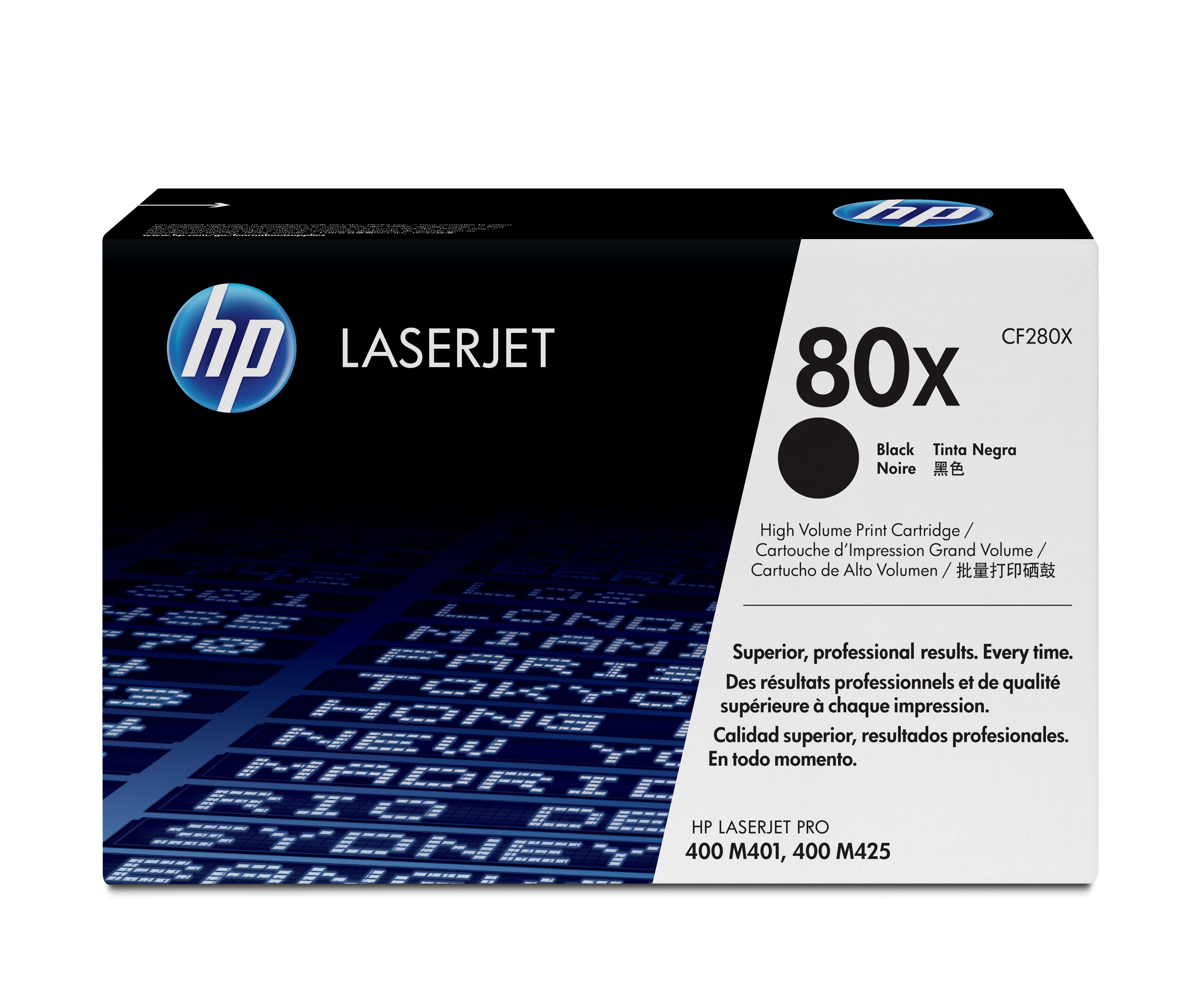 HP 80X Original Black High Capacity Toner Cartridge - CF280X