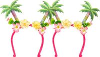 Boland Carnaval Tiara/diadeem - Palmbomen en bloemen - Dames - Hawaii Thema