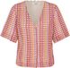 b.young BYPRISCA SS BLOUSE Dames Cardigans L Gebloemd V-hals Polyester Korte Mouw