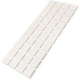 Adsamm® White Square Felt Glides 25x25 mm - 3.5mm Thick Furniture and Floor Protection