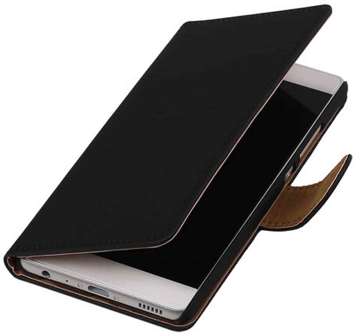 Best Cases .nl Huawei Honor 6 Effen booktype hoesje Zwart