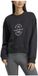 Adidas Signature Graphic Print Fleece Loose Sweatshirt Noir M Femme