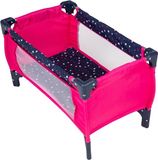 Basic Panda Basic Opvouwbare Poppenbed 56x32x33 cm Blauw/Roze