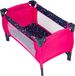 Basic Panda Basic Opvouwbare Poppenbed 56x32x33 cm Blauw/Roze