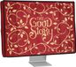 kwmobile stoffen beschermhoes voor monitor - geschikt voor 24-26" Monitor - Afdekhoes van linnen - In geel / oranje / rood Sprookjesboek design