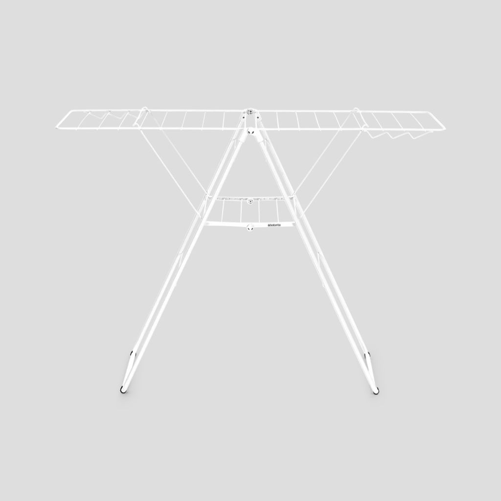 Brabantia HangOn Staand Droogrek - Wit - Inklapbaar