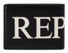 REPLAY Leren kaarthoes Card Case Black zwart