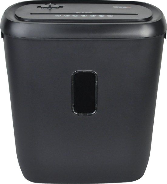 DESQ Papierversnipperaar 20050 - 11 vel - 4 x 38 mm - P4 - 21 liter - Zwart