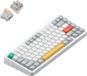 NuPhy Halo75 V2 IO Serie, clavier de jeu mécanique, Bluetooth/2.4GHz/USB-C - QWERTY (États-Unis), couleur : Ionic White / Blush Max
