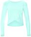 WINSHAPE Aet131ls Functionele Lichte en Zachte Cropped Top met Lange Mouwen Met Overlap-Applicatie Yoga Shirt
