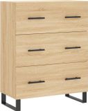 vidaXL Dressoir Sonoma Eikenhout 69,5x34x90 cm