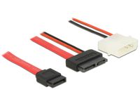 DeLOCK Slim SATA v - SATA v + Molex m kabel - 1 meter