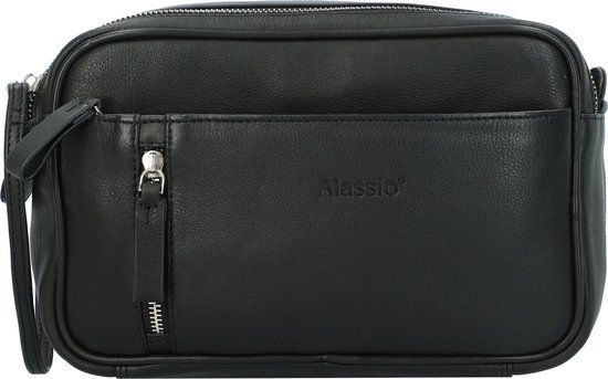 Alassio Toilettas Salina Leer Zwart JU-47036