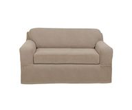 MAYTEX Pixel Ultra Soft Stretch 2 Stuk Meubelhoes Loveseat Slipcover, Zand