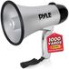 Pyle Mégaphone Haut-parleur - PA Bullhorn - Corne de haut-parleur - Haut-parleur portable avec sirène et volume réglable - 20Watt - Poignée pliable - Idéal pour le football, le hockey, le basketball, les entraîneurs