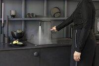 Quooker Nederland Quooker Front met COMBI boiler 3-in-1 kokend water kraan - Zwart