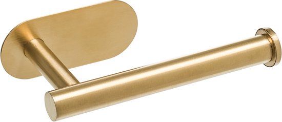 XIVADA Toiletrolhouder Nino - RVS - Zelfklevend - Goud