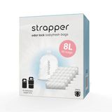 Strapper 90 Odor Lock Afvalzakken 8L - Geschikt voor luieremmers van Chicco en We-Too (90 stuks)