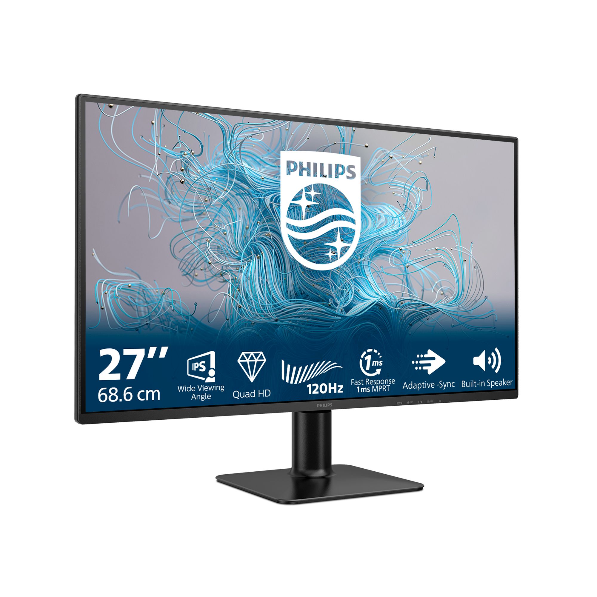 Philips 27E2N2500 27-inch QHD Monitor - 120Hz, IPS, 1ms, HDR10