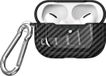 Shieldcase Black Stripe Case - housse adaptée pour Airpods Pro / 2 Pro Case - étui avec impression carbone - noir