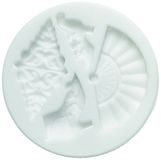 Silikomart 71.432.00.0096 bakvorm voor fondant SLK332 Flamenco siliconen wit