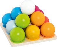 Stapel- GOKI Stapelspel - Piramide Van Ballen - Hout - 13 Stuks - Multicolor