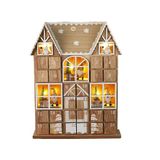 Well Home led-adventskalender van multiplex met dozen en lampjes
