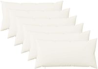 vidaXL - Kussensloop - 6 stuks - HEERLEN - Wit - 40 x 80 cm - Katoensatijn