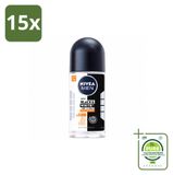 NIVEA MEN Black & White Ultimate Impact Déodorant Roller 50 ml - 15 pièces
