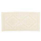 Antislip Sibilla Antislip badkamertapijt, ivoorkleurig, 60 x 130 cm, van 100% katoen