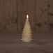 Anna's Collection LED Kaars wax kerstboom ivoor 9,5x20cm