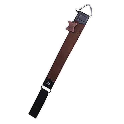 Haryali London Lederen Stropping Sharpening Strop Belt Sharpener voor Alle Soort Rechte Razor Randen met Bijgevoegde Razor Pouch