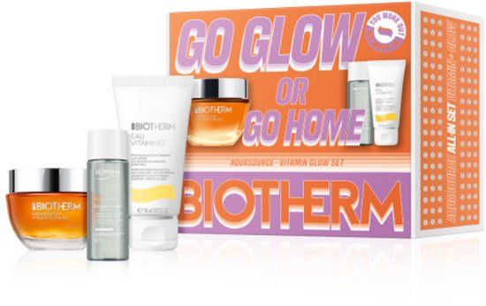 Biotherm Skin Fitness Set Voor Vrouwen: GO GLOW OR GO HOME – AQUASOURCE+ VITAMIN GLOW SET