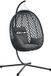 vidaXL Hangende ei-stoel poly rattan 104 x 100 x 191 cm Zwart