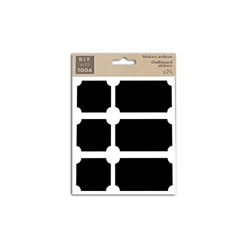 D.I.Y with Toga D.I.Y met Toga Slate Labels, Papier, Zwart, 13 x 17,5 x 0,2 cm